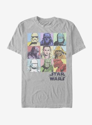Star Wars Episode IX The Rise Of Skywalker Pastel Rey Boxes T-Shirt