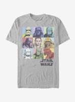 Star Wars Episode IX The Rise Of Skywalker Pastel Rey Boxes T-Shirt