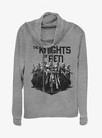 Star Wars Episode IX The Rise Of Skywalker Inked Knights Cowlneck Long-Sleeve Womens Top