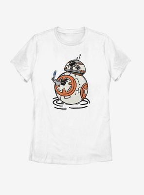 Star Wars Episode IX The Rise Of Skywalker BB Doodles Womens T-Shirt