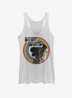 Star Wars Episode IX The Rise Of Skywalker Vintage Rey Rainbow white KTS Womens Tank Top