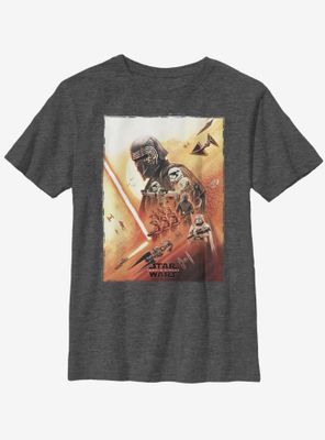 Star Wars Episode IX The Rise Of Skywalker Kylo Poster Youth T-Shirt