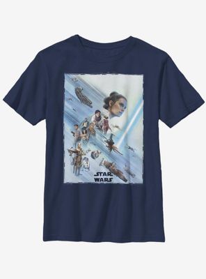 Star Wars Episode IX The Rise Of Skywalker Rey Poster Youth T-Shirt