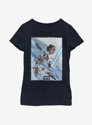 Star Wars Episode IX The Rise Of Skywalker Rey Poster Youth Girls T-Shirt
