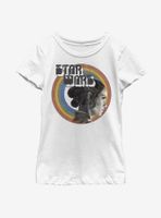 Star Wars Episode IX The Rise Of Skywalker Vintage Rey Rainbow white KTS Youth Girls T-Shirt