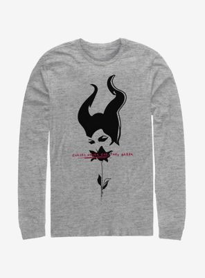 Disney Maleficent: Mistress Of Evil Black Rose Long-Sleeve T-Shirt