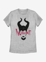 Disney Maleficent: Mistress Of Evil Paint Silhouette Womens T-Shirt