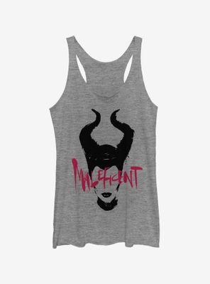 Disney Maleficent: Mistress Of Evil Paint Silhouette Womens Tank Top