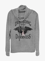 Disney Maleficent: Mistress Of Evil Descending Into Darkness Cowlneck Long-Sleeve Womens Top