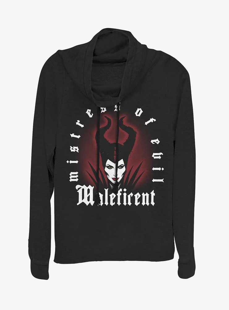 Disney Maleficent: Mistress Of Evil Red Aura Cowl Neck Long-Sleeve Girls Top