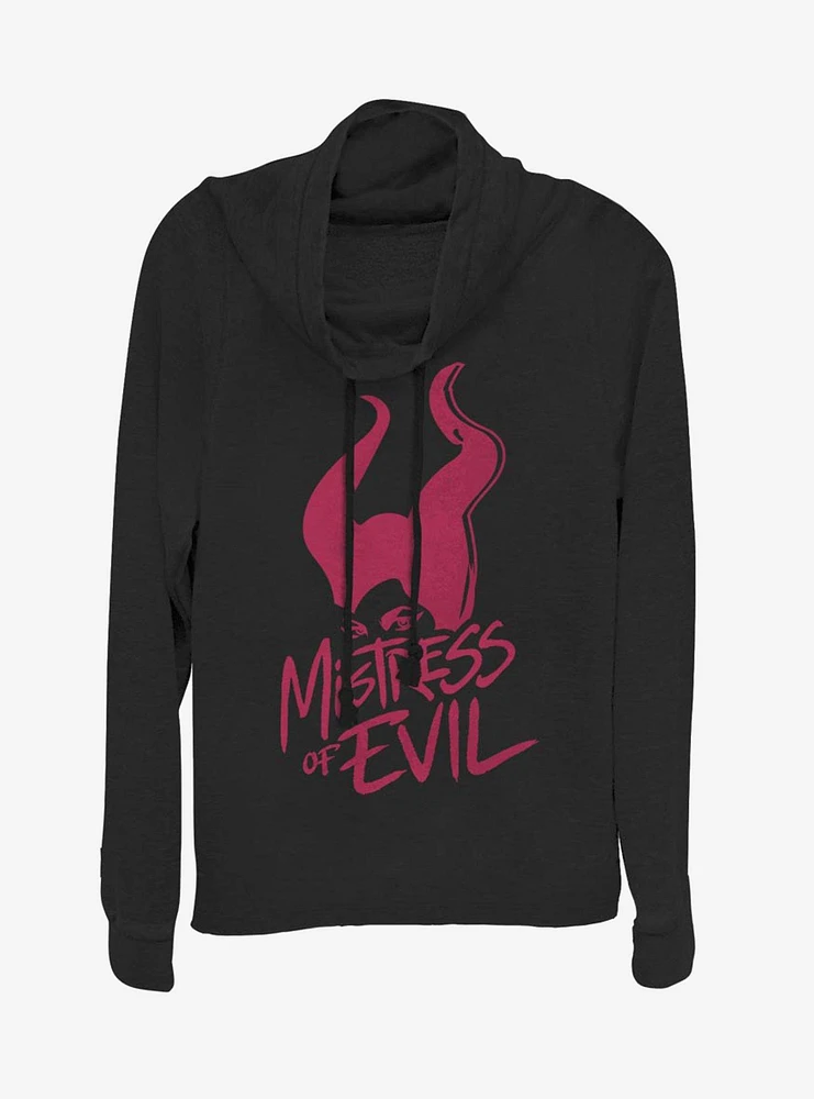 Disney Maleficent: Mistress Of Evil Stamp Cowl Neck Long-Sleeve Girls Top