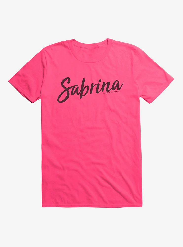 Archie Comics Sabrina The Teenage Witch Classic Logo Script T-Shirt