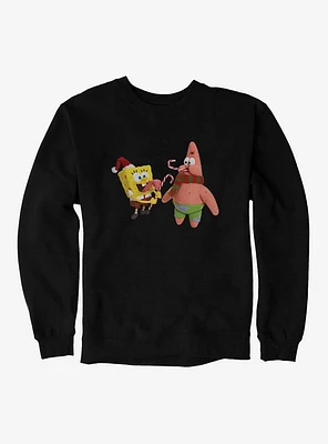 SpongeBob SquarePants Christmas Candy Canes Sweatshirt