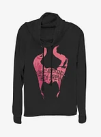 Disney Maleficent: Mistress Of Evil Curses Break Cowl Neck Long-Sleeve Girls Top