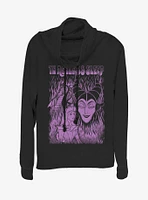 Disney Villains Maleficent Ageless Sleep Cowl Neck Long-Sleeve Girls Top