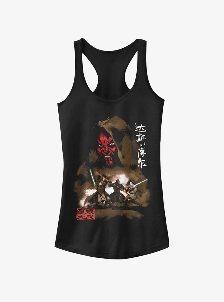 Star Wars Darth Maul Battle Girls Tank Top