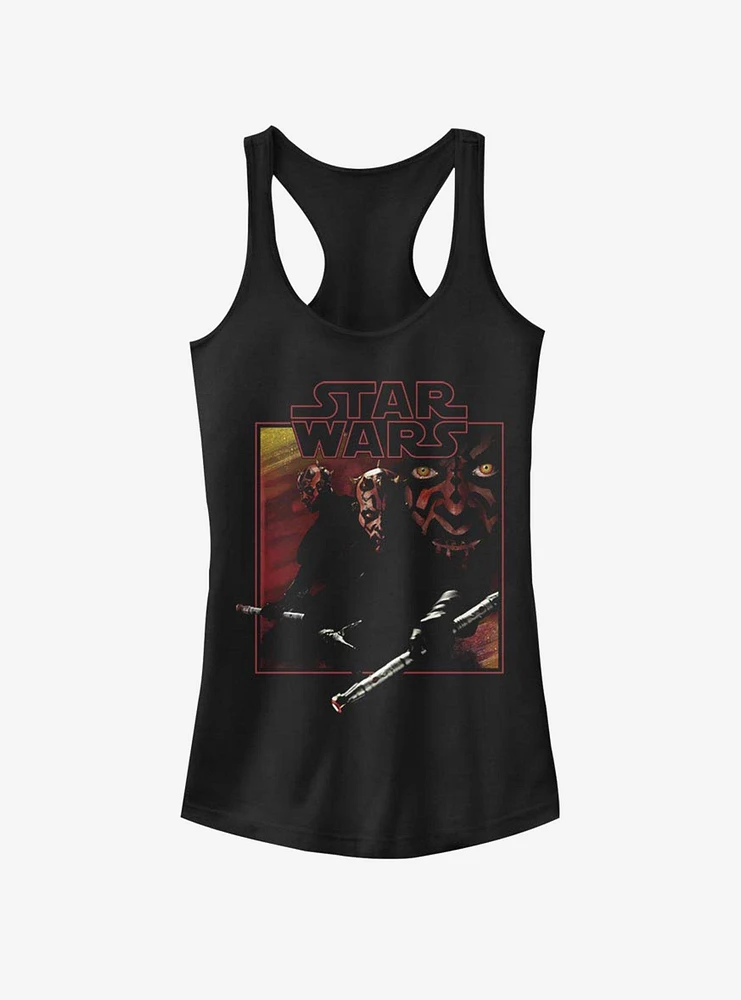 Star Wars Darth Maul Vintage Girls Tank Top