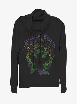 Disney Villains Maleficent Aurora's Dream Cowl Neck Long-Sleeve Girls Top