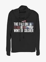 Marvel The Falcon And Winter Solider Cowl Neck Long-Sleeve Girls Top