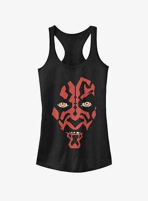 Star Wars Darth Maul Face Girls Tank Top