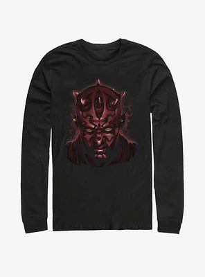 Star Wars Darth Maul Art Long-Sleeve T-Shirt
