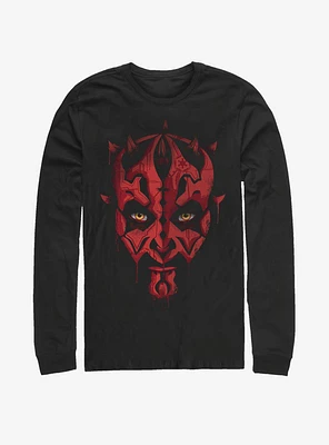 Star Wars Darth Maul Paint Long-Sleeve T-Shirt