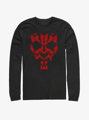 Star Wars Darth Maul Red Paint Long-Sleeve T-Shirt