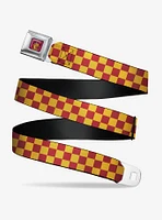 Harry Potter Gryffindor House Checkers Seatbelt Belt