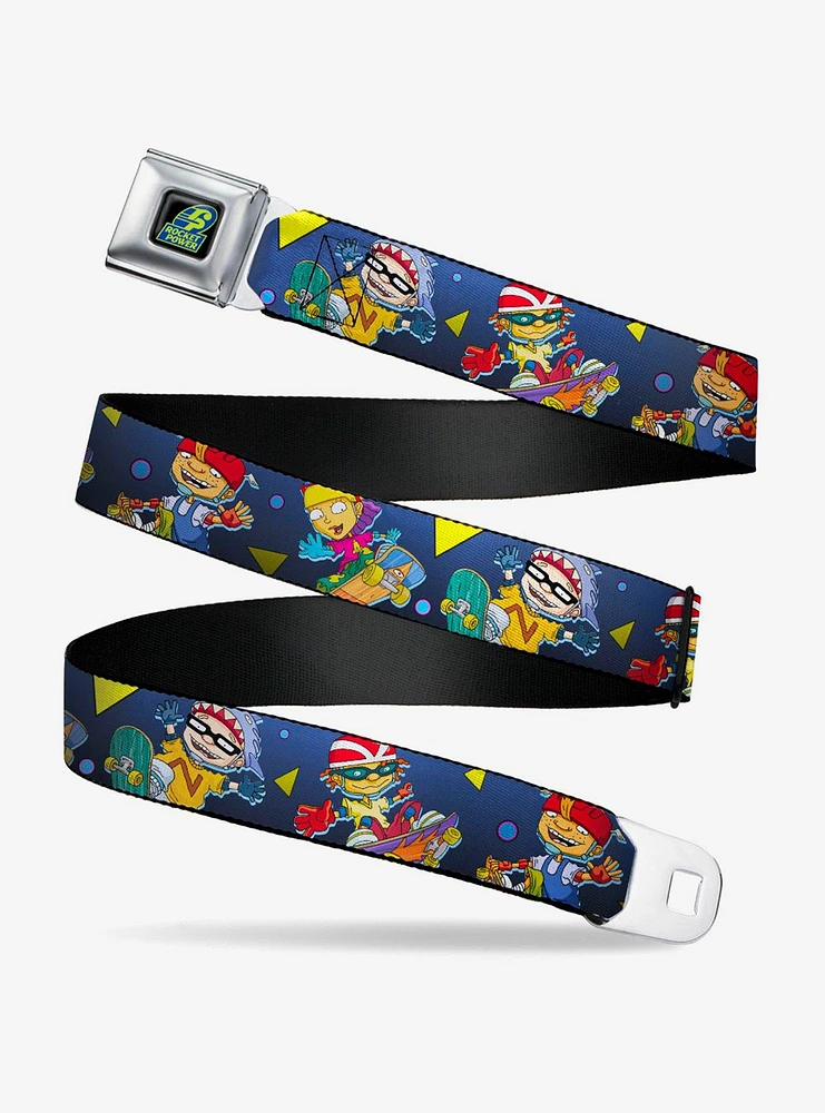 Rocket Power 4 Character Poses Shapes Seatbelt Belt