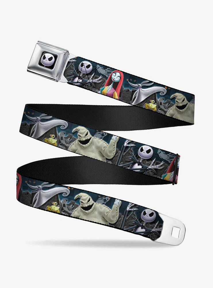 The Nightmare Before Christmas Group Cemetery Scene Seatbelt Belt