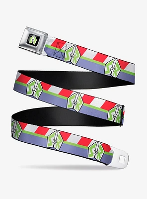Disney Pixar Toy Story Buzz Lightyear Space Ranger Stripe Seatbelt Belt