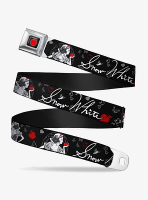 Disney Snow White Apple Poses Butterflies Seatbelt Belt