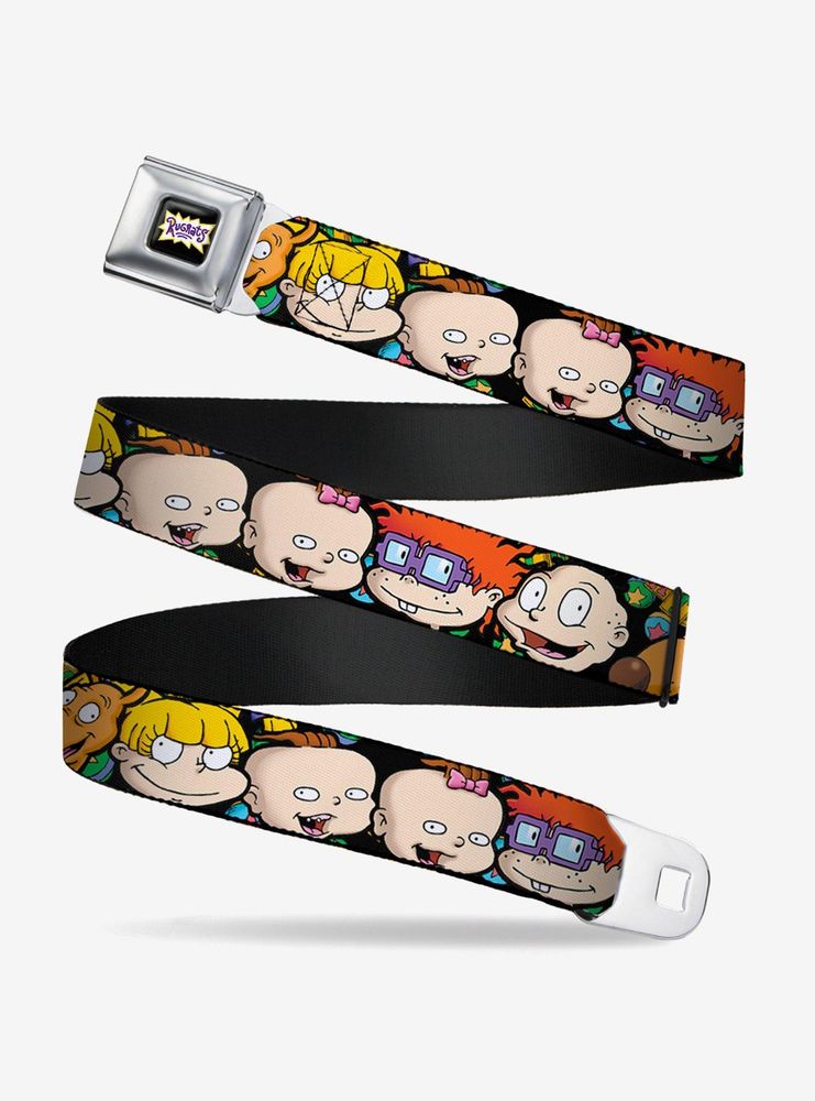 Rugrats Character Faces Close Up Seatbelt Belt