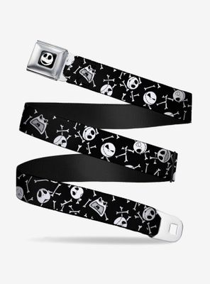 The Nightmare Before Christmas Jack Expressions And Bones Seatbelt Belt
