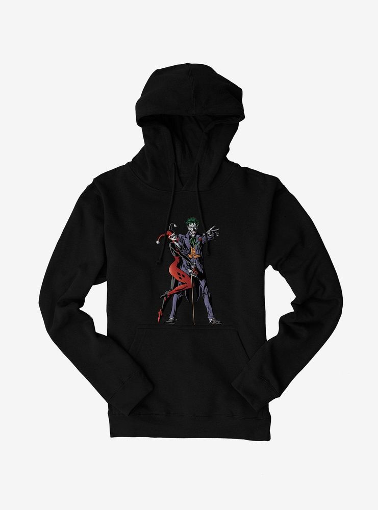 DC Comics Batman The Joker And Harley Quinn Together Forever Hoodie