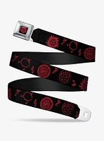 Supernatural Symbols Scattered Seatbelt Belt