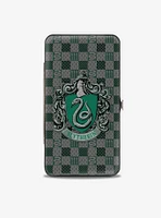 Harry Potter Slytherin Crest Heraldry Checkers Hinged Wallet