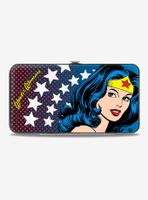 DC Comics Wonder Woman Stars Hinged Wallet