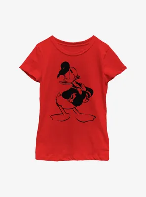 Disney Donald Duck A Mood Youth Girls T-Shirt