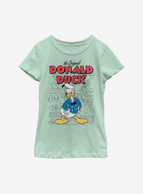 Disney Donald Duck Sketchbook Youth Girls T-Shirt