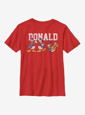 Disney Donald Duck Poses Youth T-Shirt