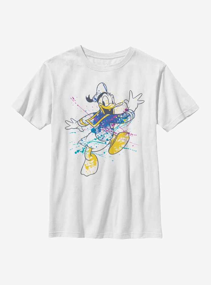 Disney Donald Duck Splatter Youth T-Shirt