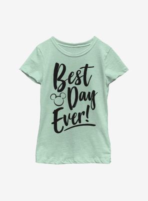 Disney Mickey Mouse Best Day Ever Youth Girls T-Shirt