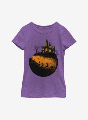 Disney Mickey Mouse Mickey's Haunted Halloween Youth Girls T-Shirt