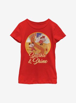 Disney Mickey Mouse Sparkle And Shine Youth Girls T-Shirt