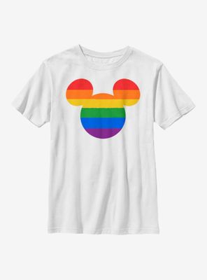 Disney Mickey Mouse Rainbow Ears Youth T-Shirt