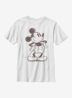 Disney Mickey Mouse Pie Eye Sketch Youth T-Shirt