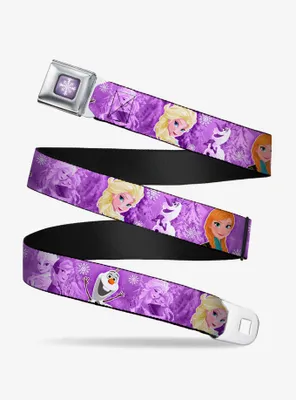 Disney Frozen Anna Elsa Olaf Poses Scenes Youth Seatbelt Belt