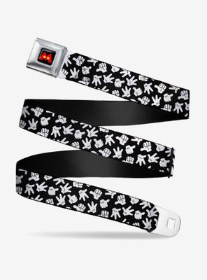 Disney Mickey Mouse Hand Gestures Scattered Youth Seatbelt Belt