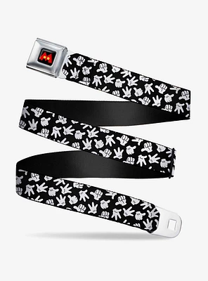 Disney Mickey Mouse Hand Gestures Scattered Youth Seatbelt Belt